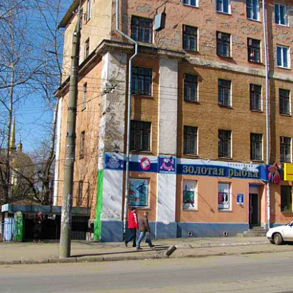 Входная группа Золотая рыбка, зоомагазин. 